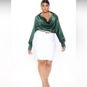 Touch by touch satin top